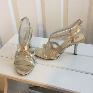Kelly & Katie Gold Heels